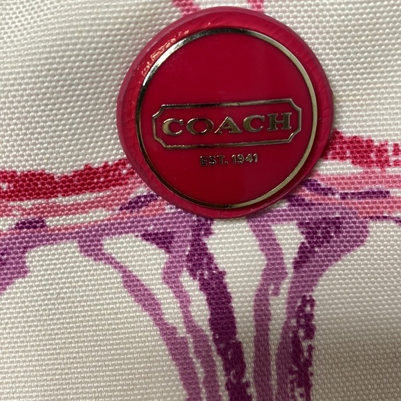 Authentic coach bag and wallet multicoloured canvas - Picture 8 of 14